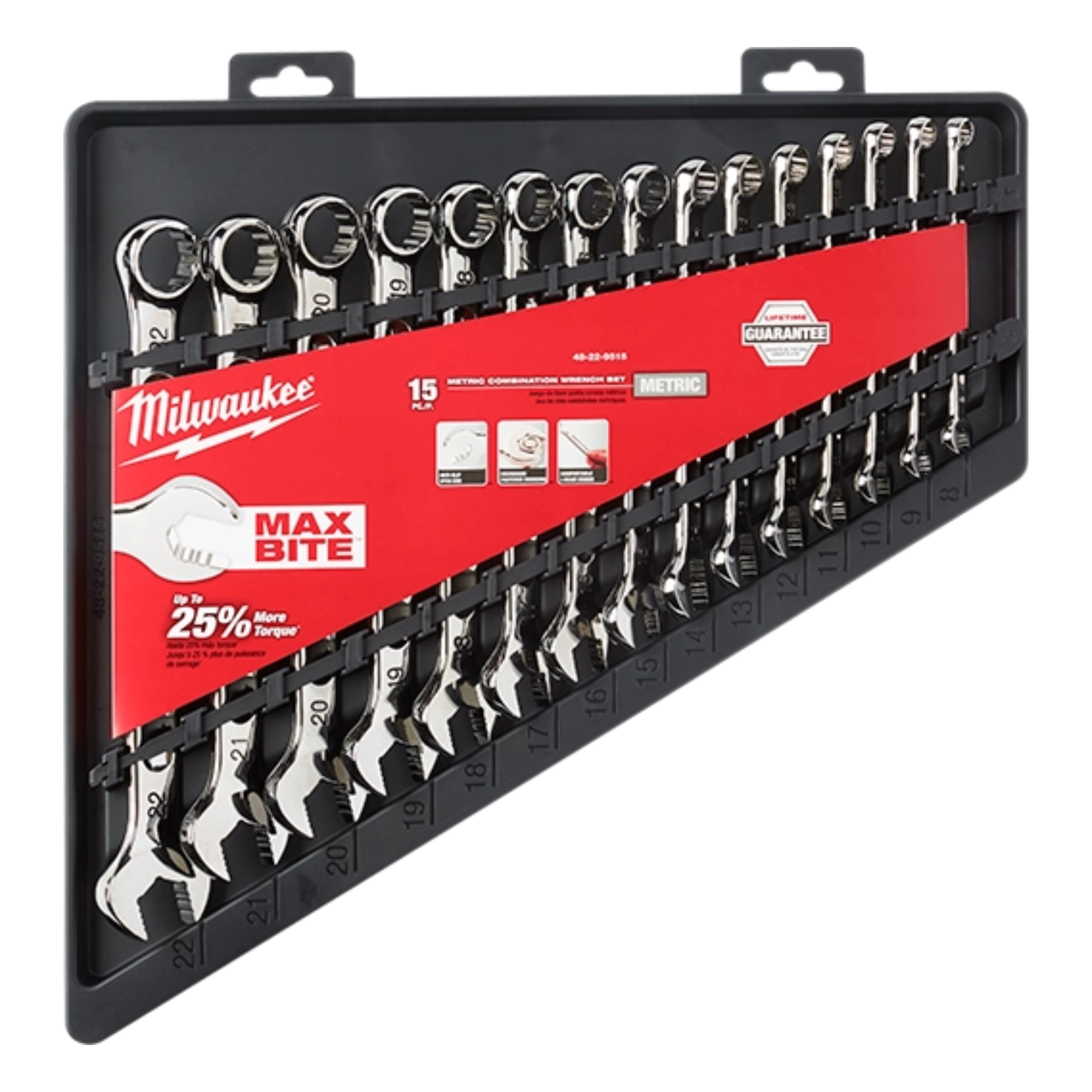 Milwaukee 15pc Combination Wrench Set - Metric from GME Supply